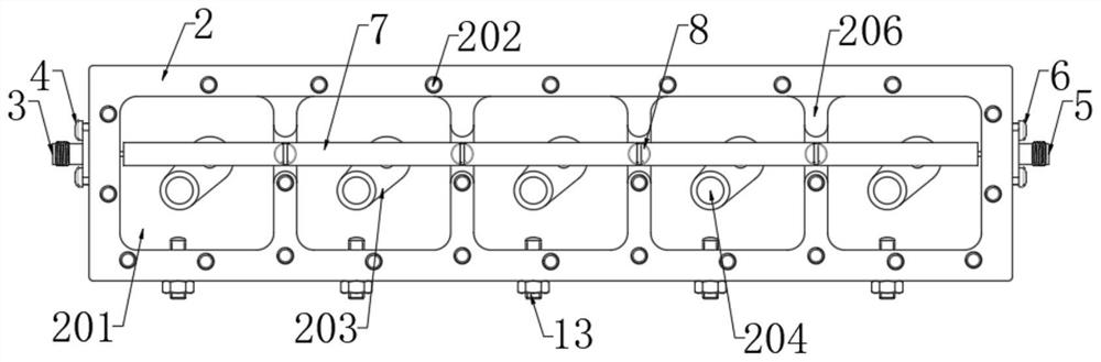 Band elimination filter frequency double-tuning structure