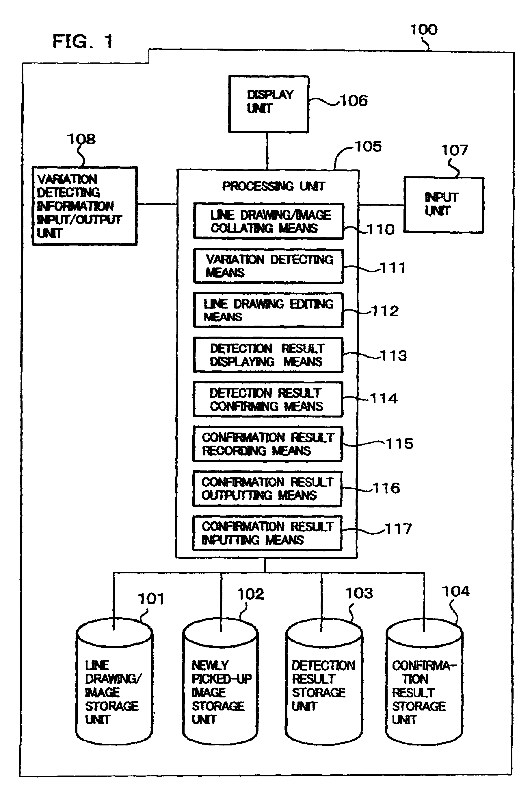Variation detecting apparatus, variation detecting method, and storage medium and system for storing program involved in the method