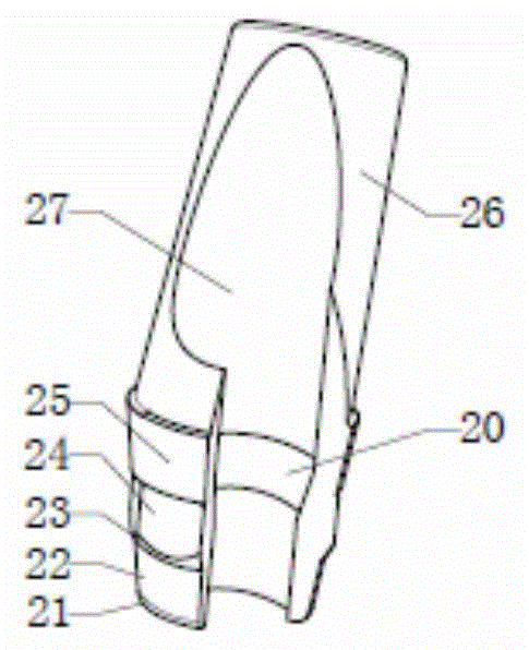 Artificial dental abutment, artificial dental multi-part implanting system and implanting method