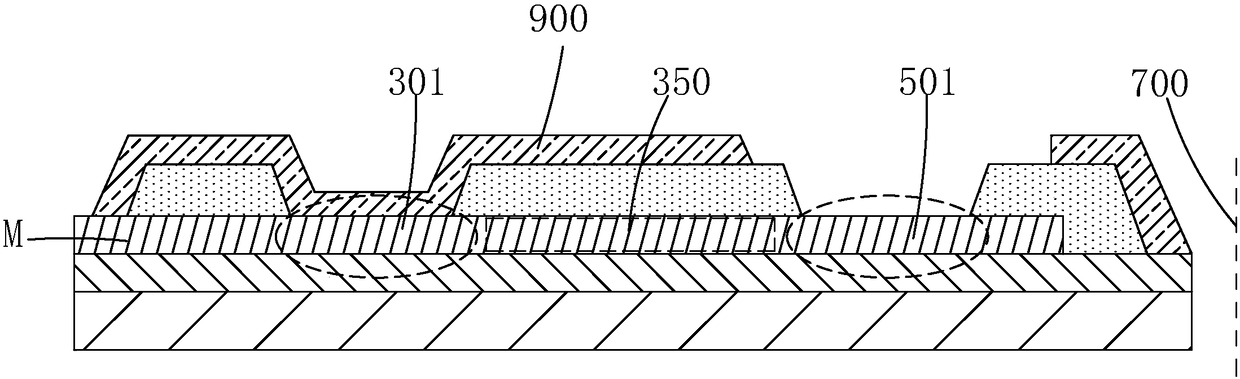 Full contact test circuit for TFT (Thin Film Transistor) array substrate