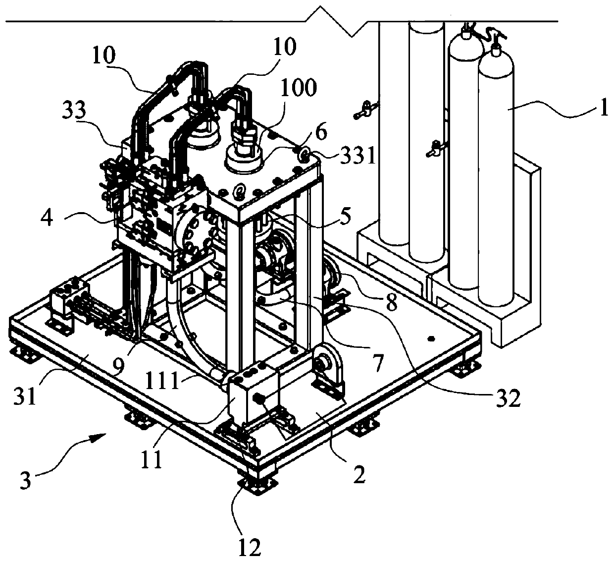 Gas valve injection quantity measurement testbed