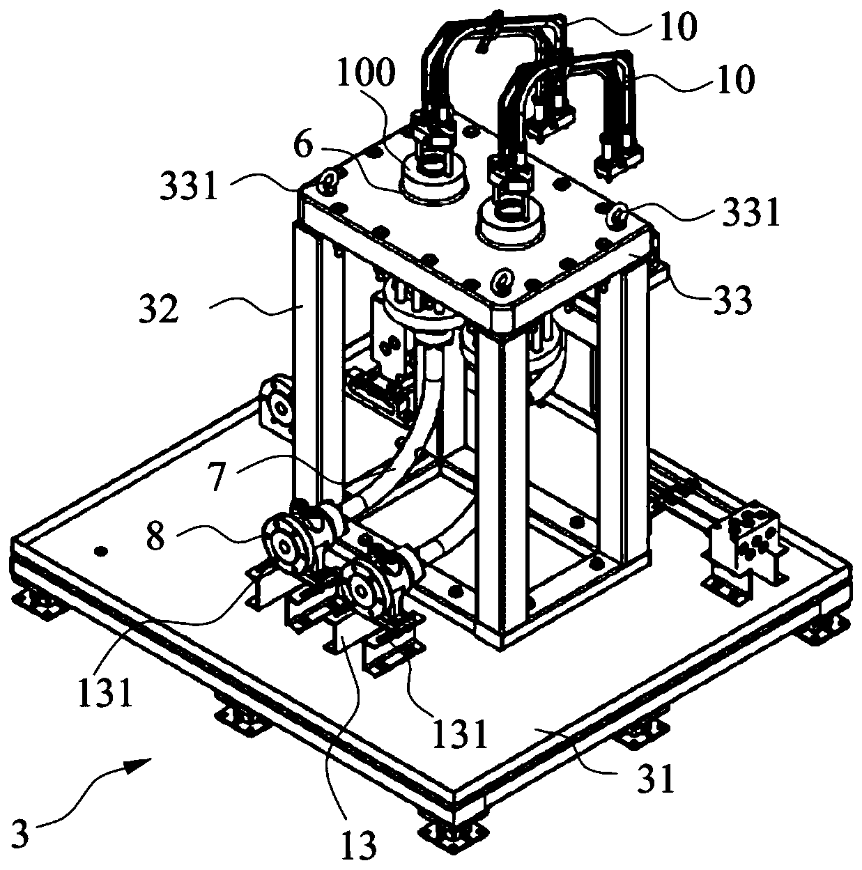 Gas valve injection quantity measurement testbed