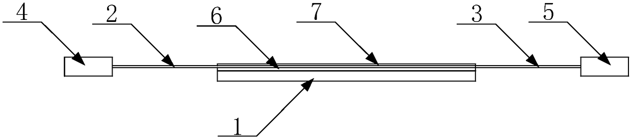 Optical fiber luminescent structure, pouring processing method and pouring device