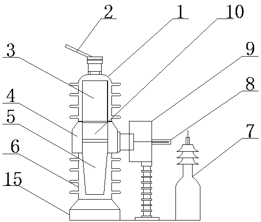 An isolated and grounded disconnect structure with simple operation