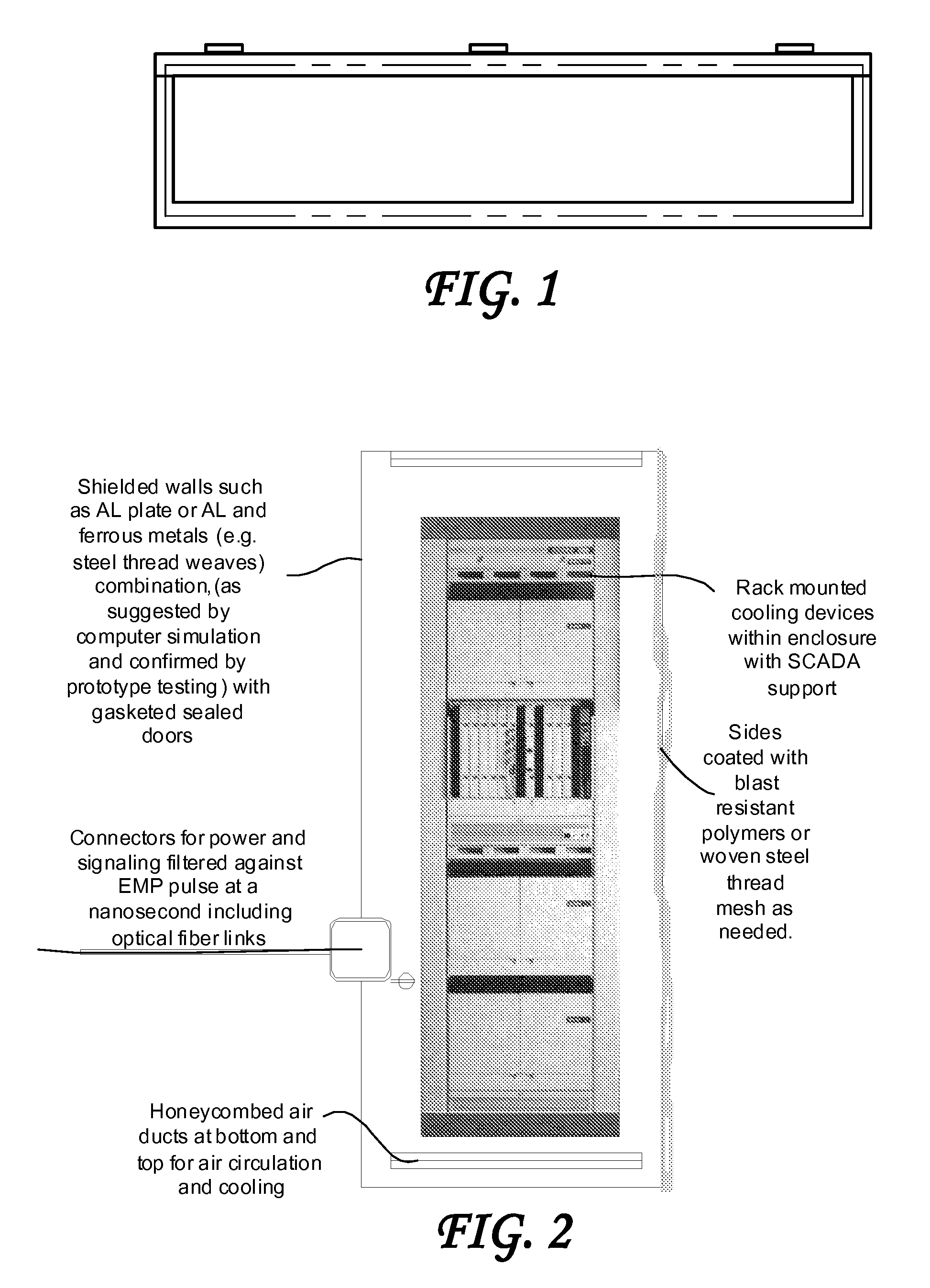 System and method for providing certifiable electromagnetic pulse and rfi protection through mass-produced shielded containers and rooms