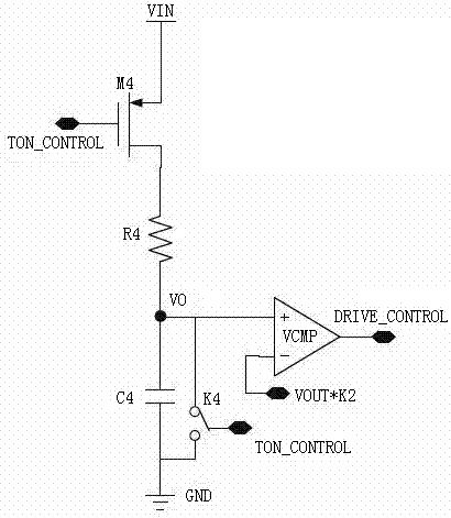 Low-power-consumption constant conduction time timing circuit design method and timing circuit