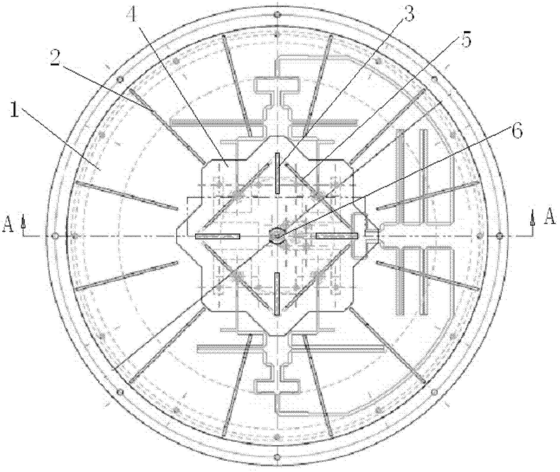 Octagonal flat-type array antenna