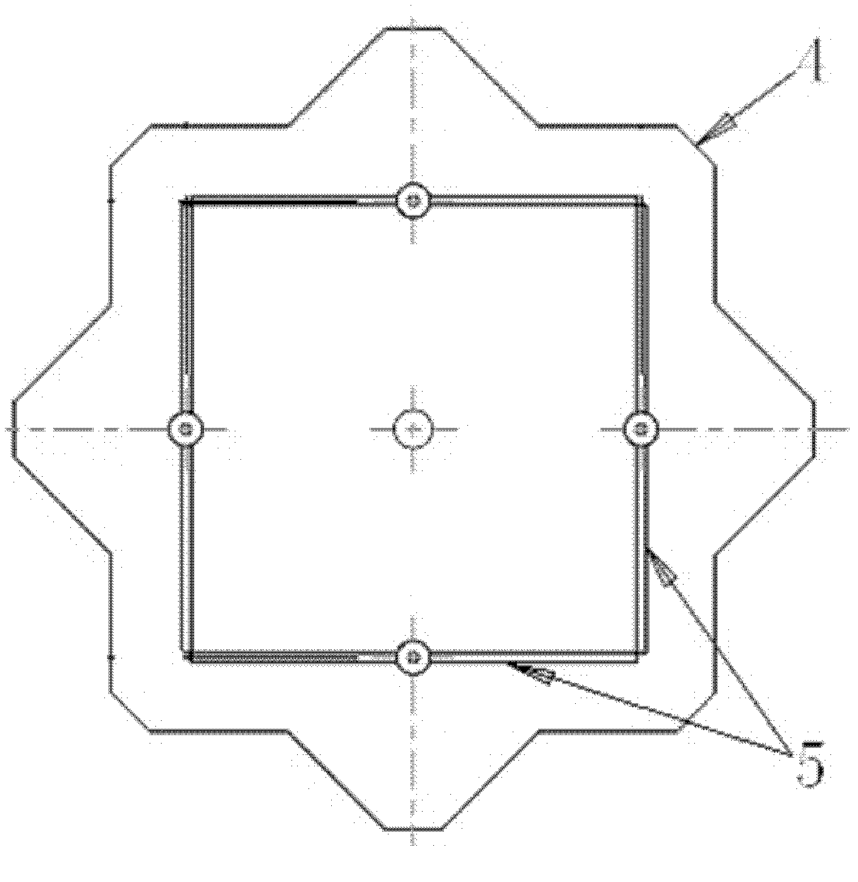 Octagonal flat-type array antenna