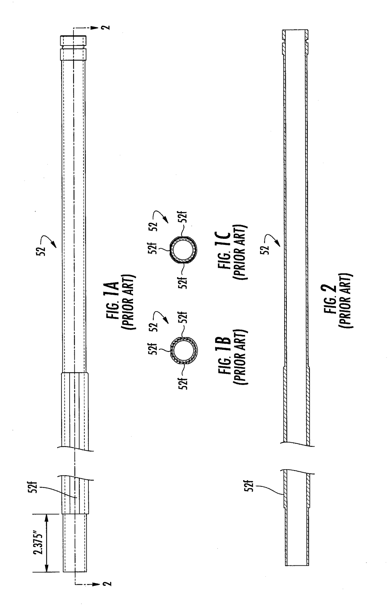 Packaging systems with sizing mandrels and related devices that can operate at reduced pressures suitable for low temperature explosives emulsions
