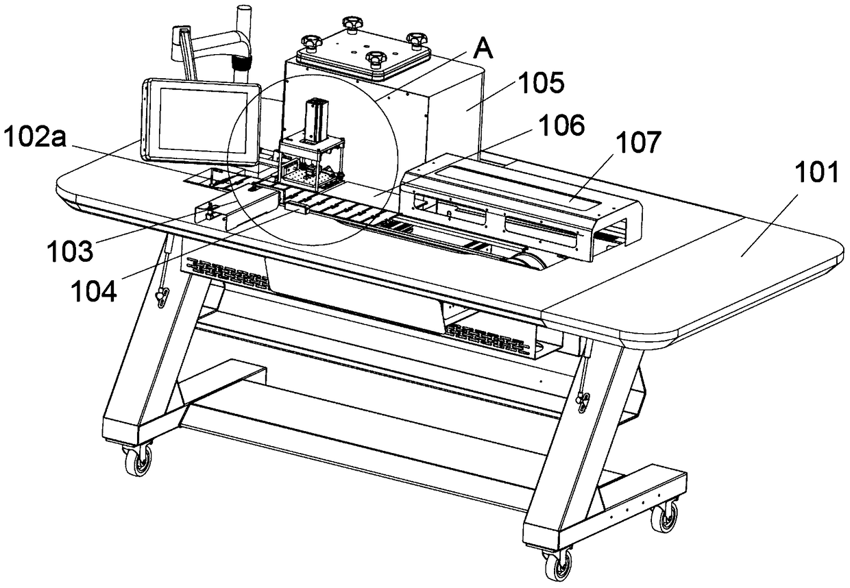 A microwave chip wax injection machine