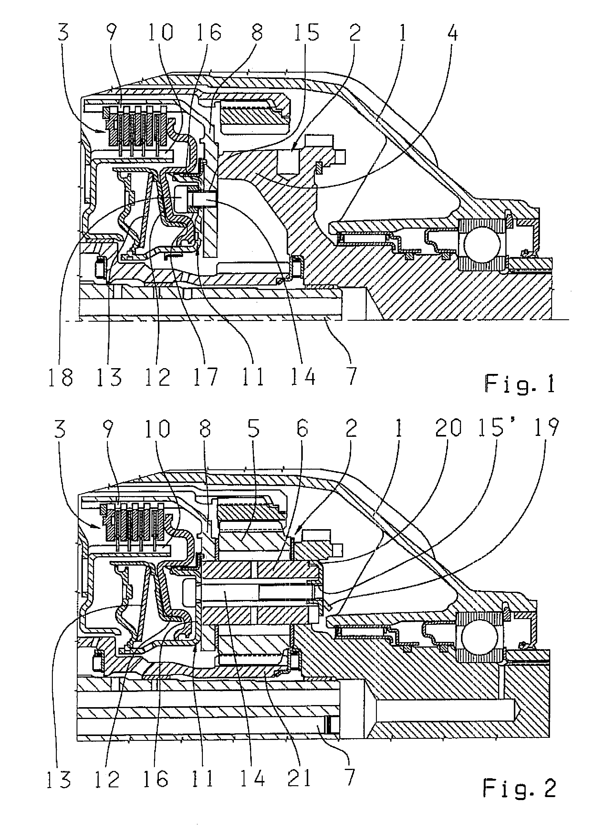 Arrangement of a planetary gearset in a transmission