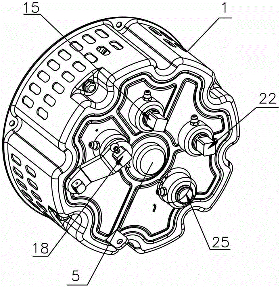 Air-cooled diesel engine pull-free starter