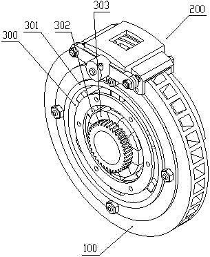 Outside-disc inside-magnet disc brake