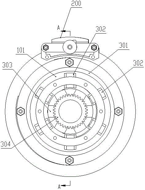 Outside-disc inside-magnet disc brake