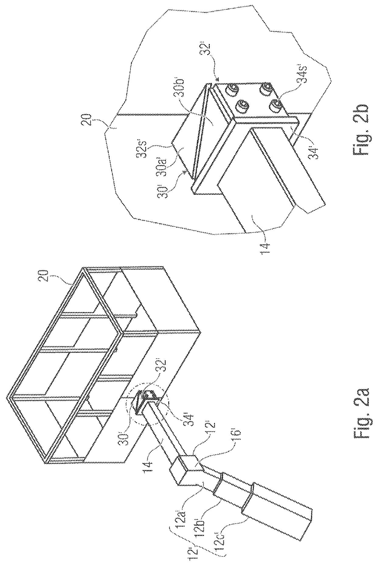 Crane mechanism and work platform with load detection means and integrated inclination sensor