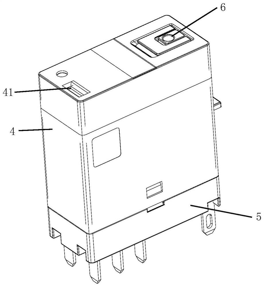 Electromagnetic relay with self-resetting indication function