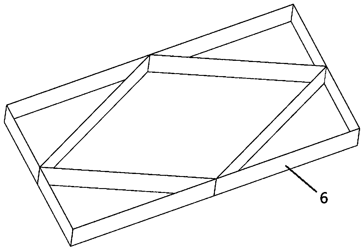 Floating-box bulwark structure and construction method for same