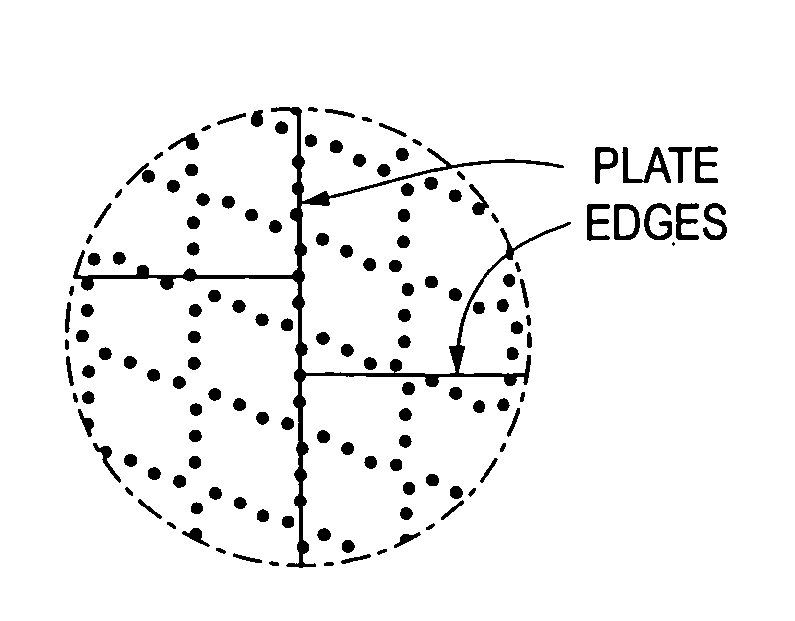 Interchangeable embossing plates for mounting on an embossing roll