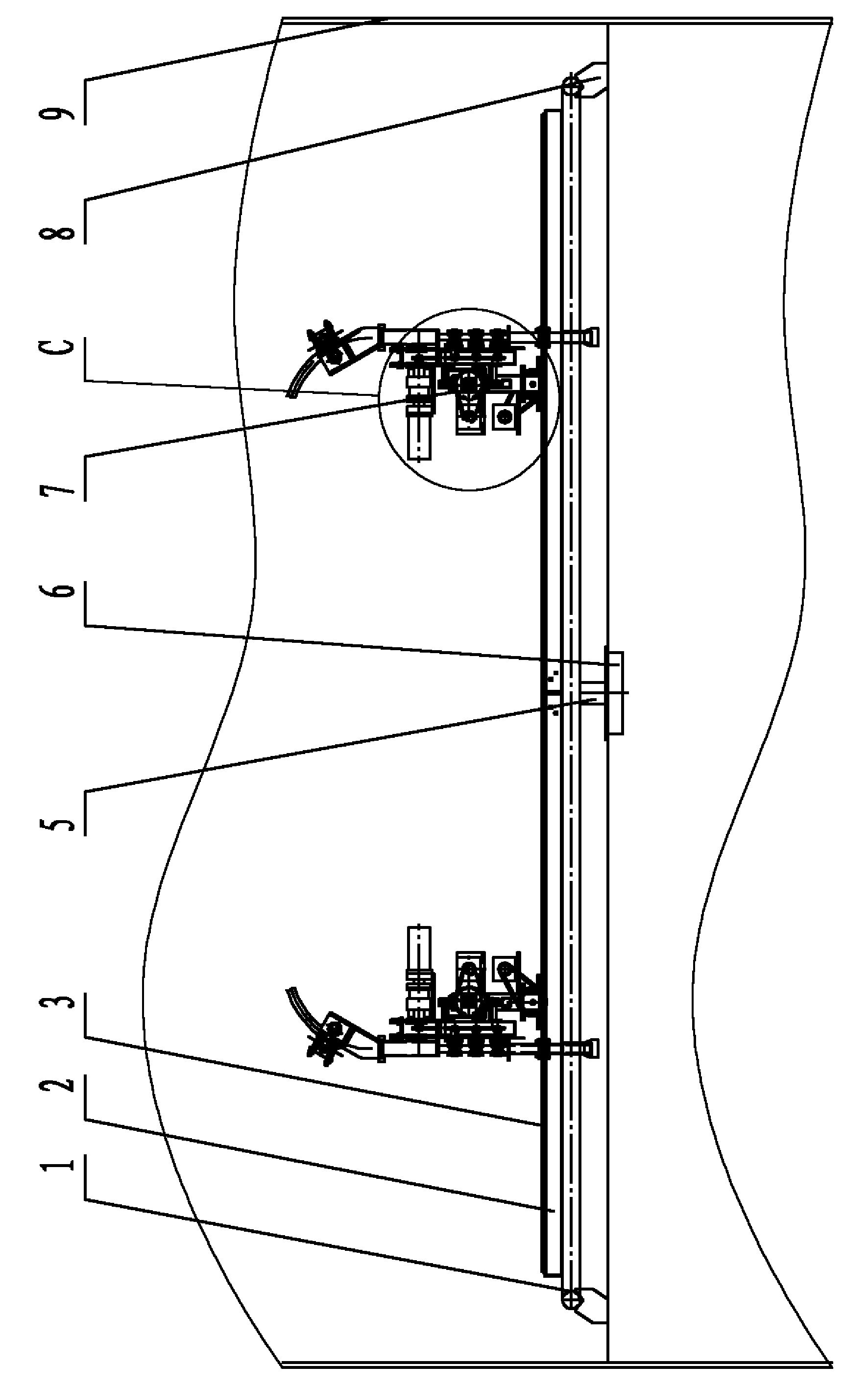 Machine and method for cleaning evaporation tank