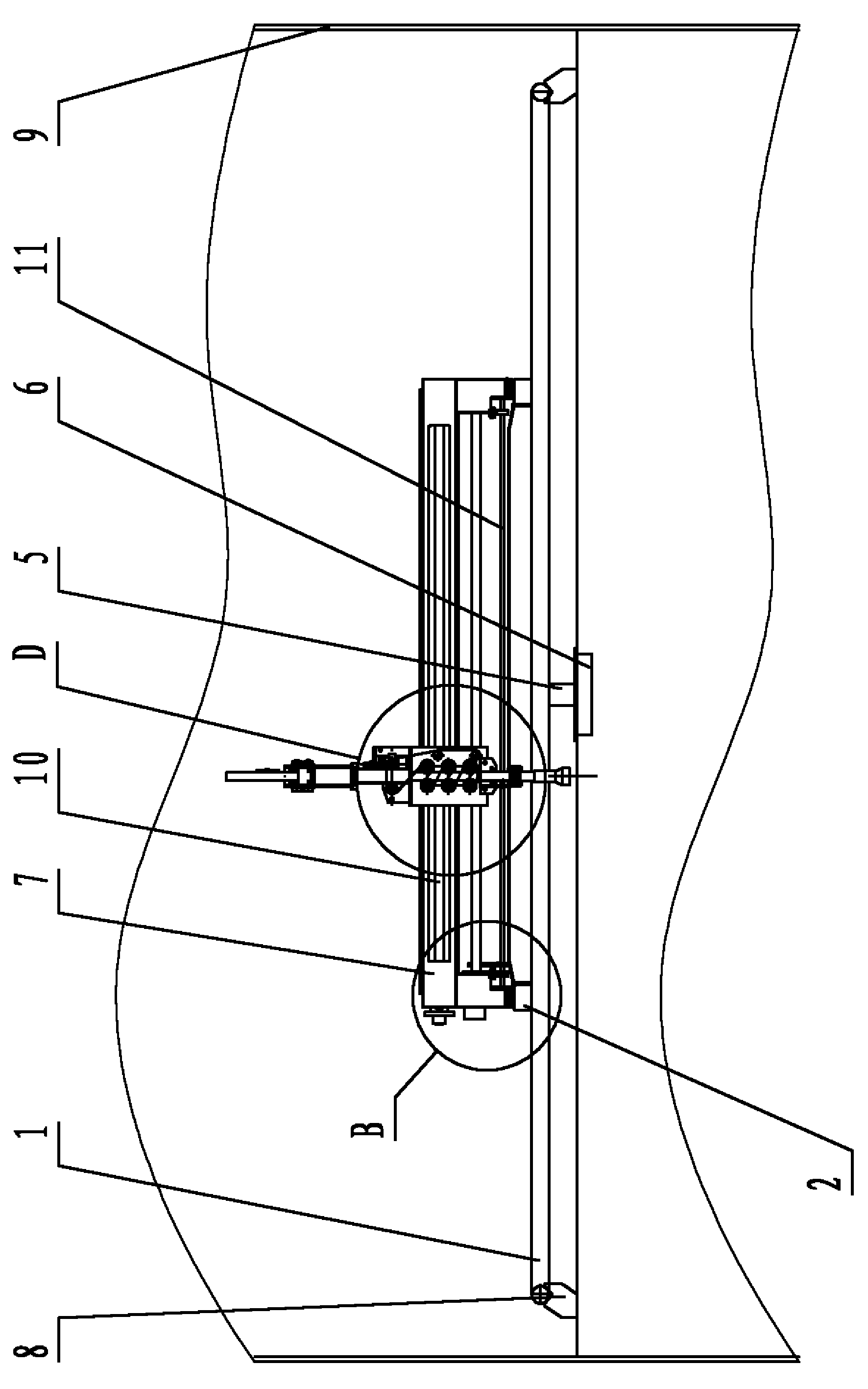 Machine and method for cleaning evaporation tank