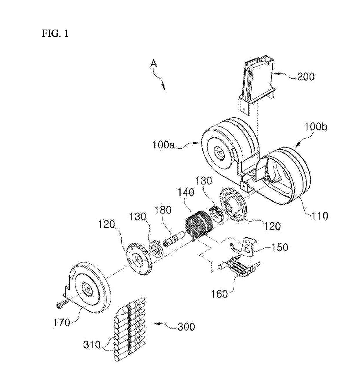 Double-drum magazine assembly