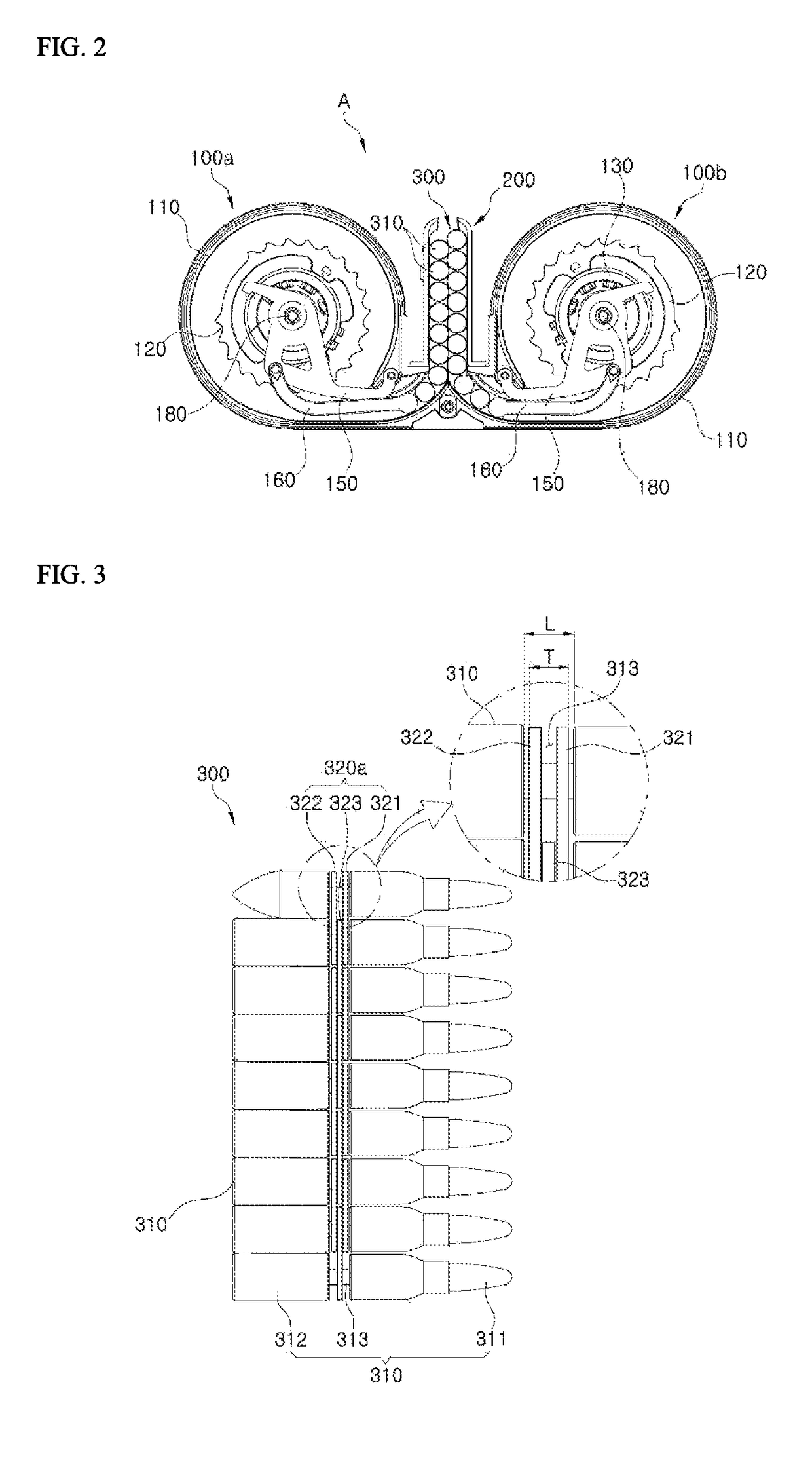 Double-drum magazine assembly