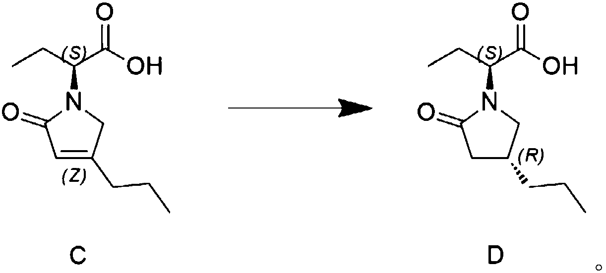Preparation method of high chiral purity lactam intermediate and brivaracetam