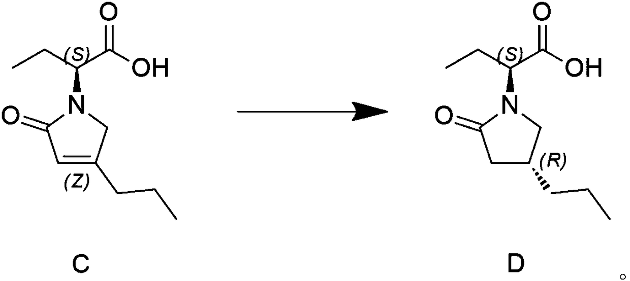 Preparation method of high chiral purity lactam intermediate and brivaracetam