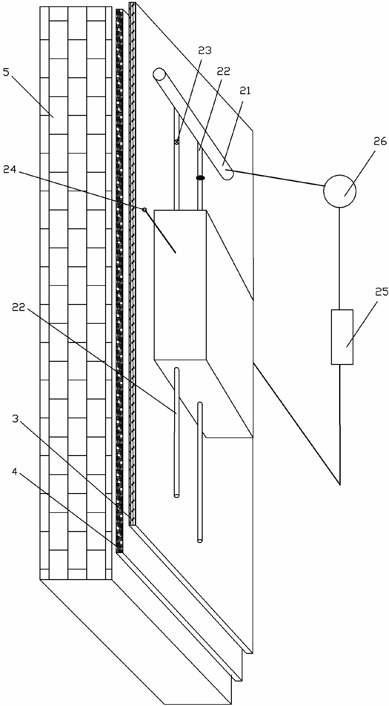 Three-dimensional greening structure for soilless lawn and construction method thereof