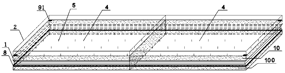 A high-efficiency thermal mold table for pc components integrating dry and wet heat maintenance