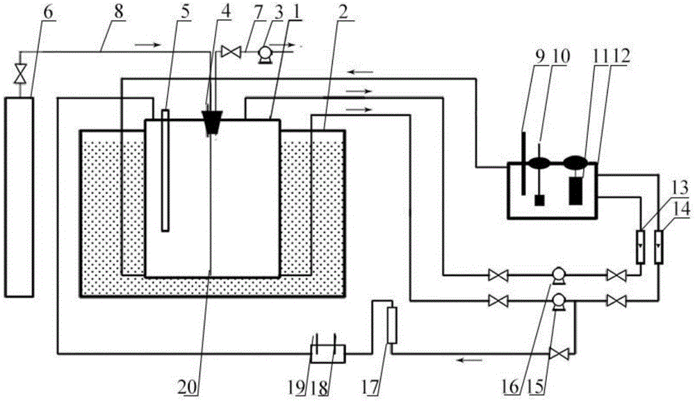 Testing apparatus and method for simulating metal steam-water two-phase corrosion of air-cooled condenser
