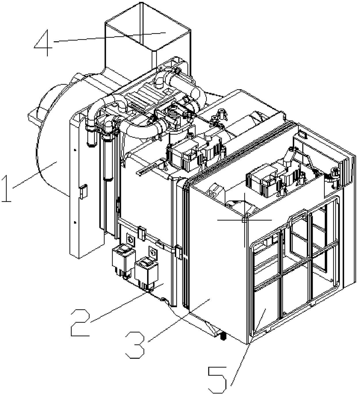 Universal vehicle heating ventilation air conditioning (HVAC) of three-compartment structure and control method thereof