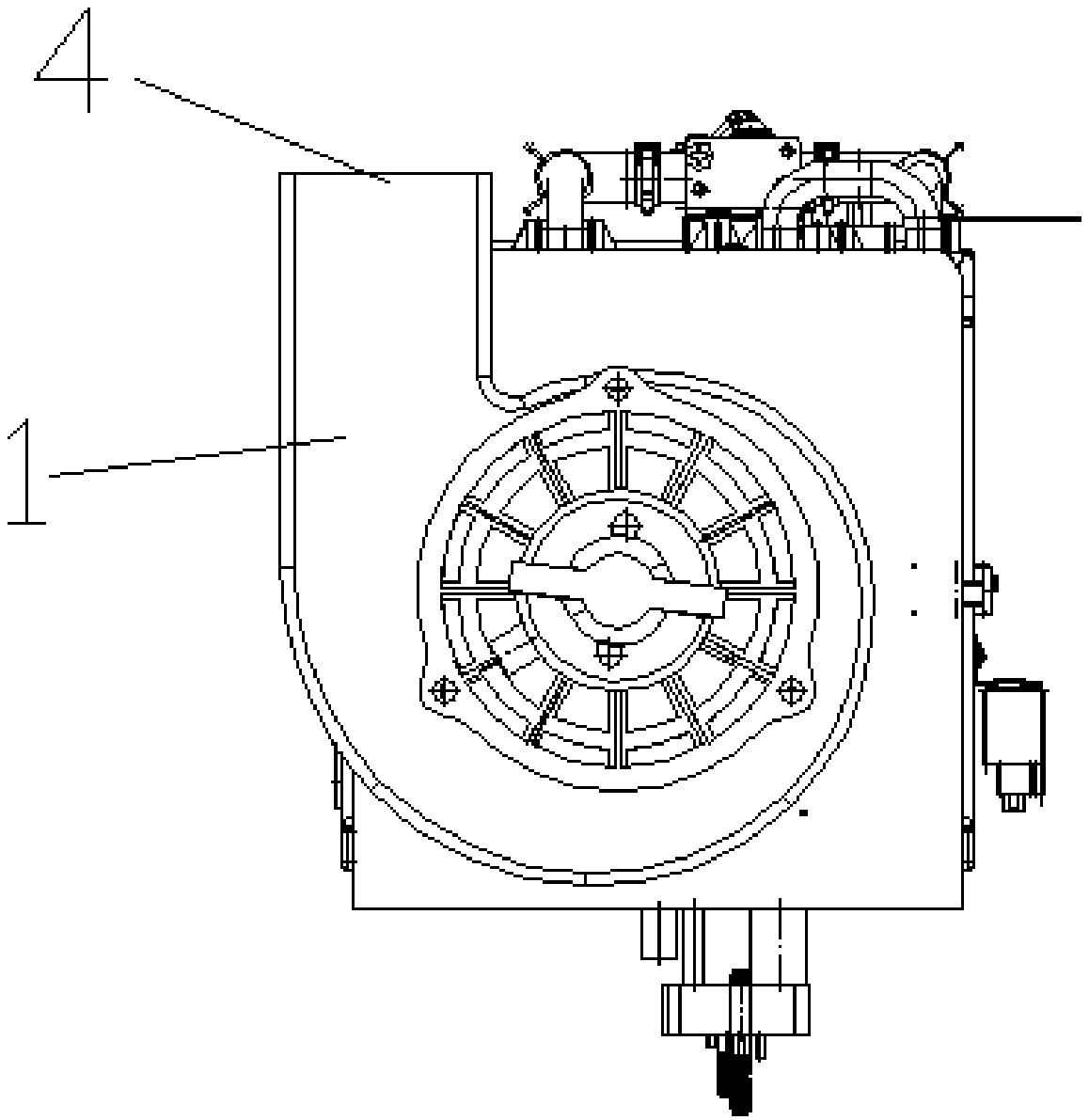 Universal vehicle heating ventilation air conditioning (HVAC) of three-compartment structure and control method thereof