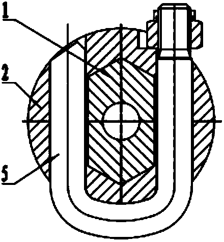 Polygonal pyramid quick-plugging sealed auger stem