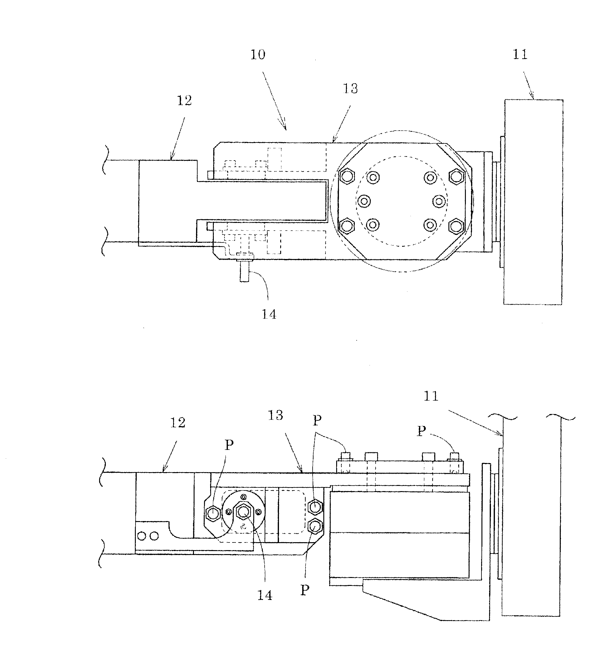 Breakage prevention mechanism for conveying device and conveying device using breakage prevention mechanism