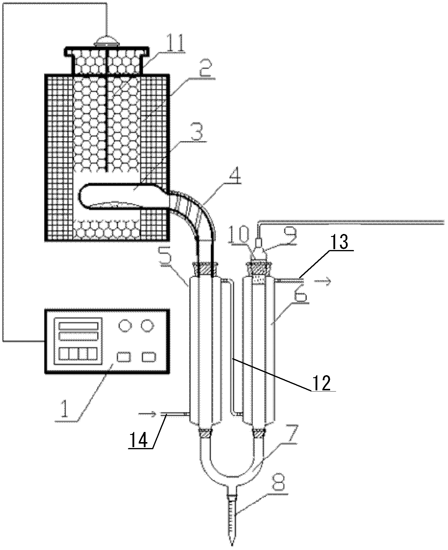 Carbonaceous material destructive distillation system