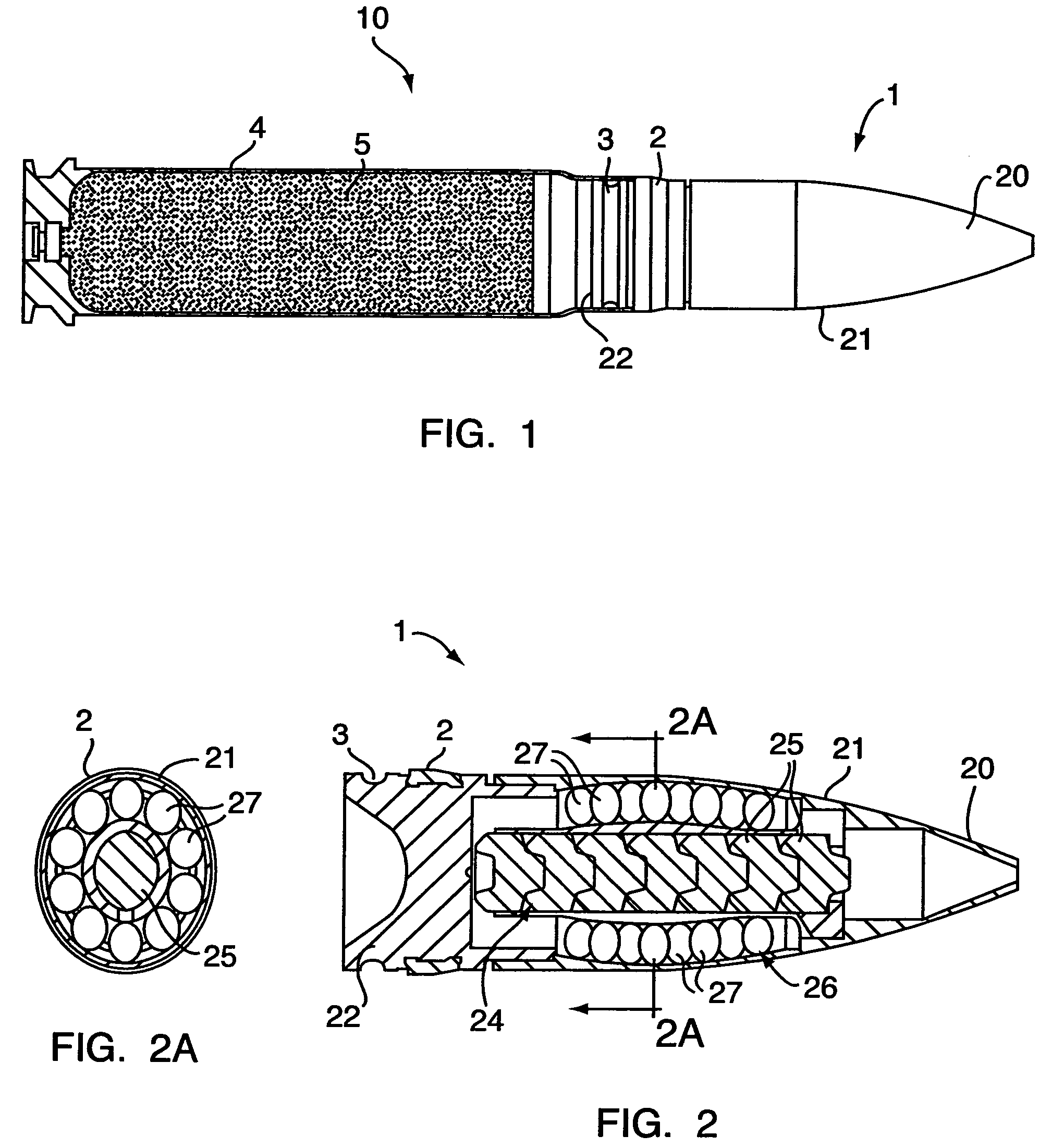 Universal KE projectile, in particular for medium caliber munitions