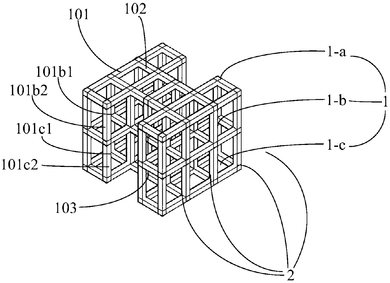 Multilayered stereoscopic artificial fish shelter