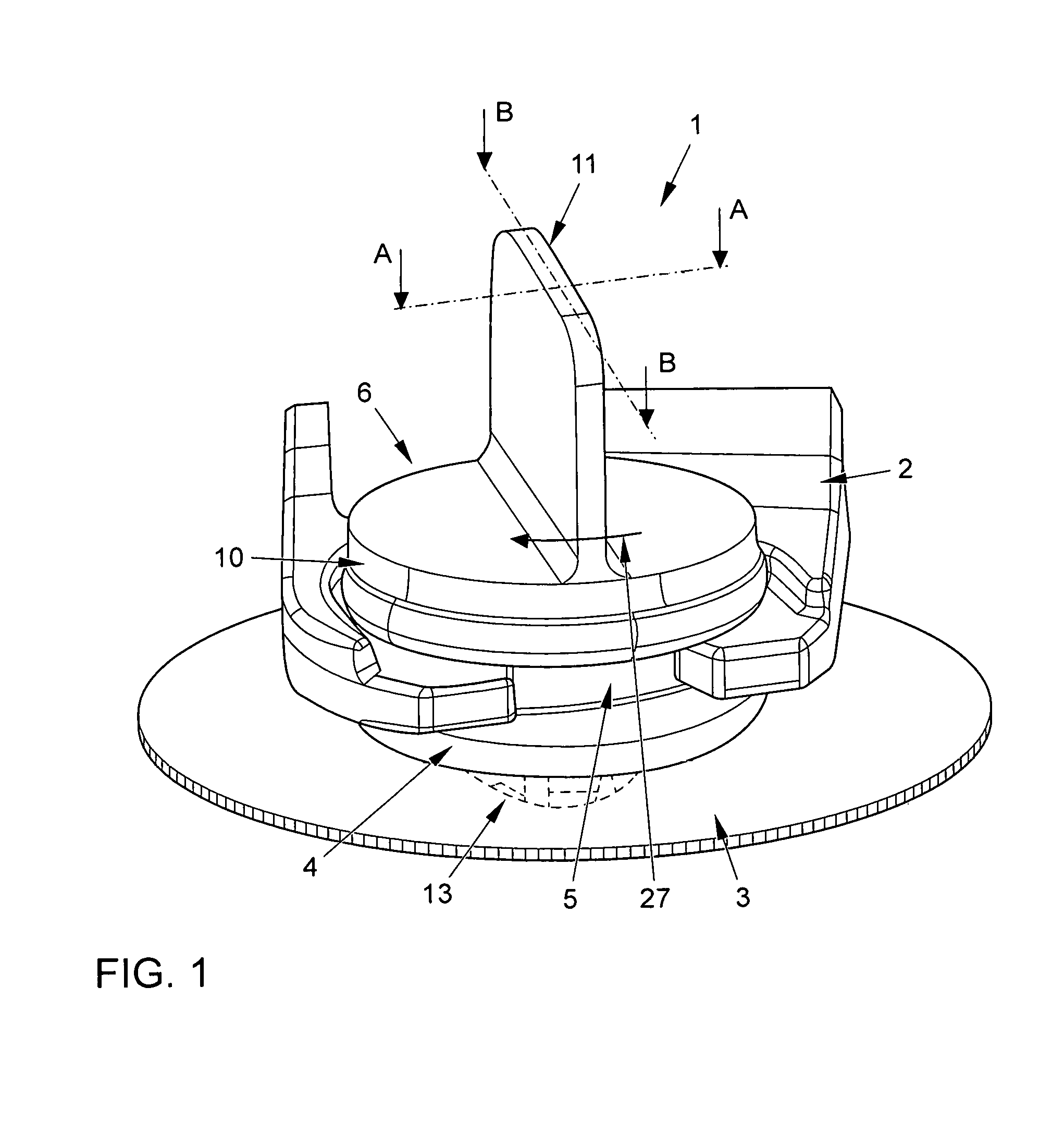 Configuration comprising a component and a fixing system for elastic attachment of the component to a panel-shaped support part