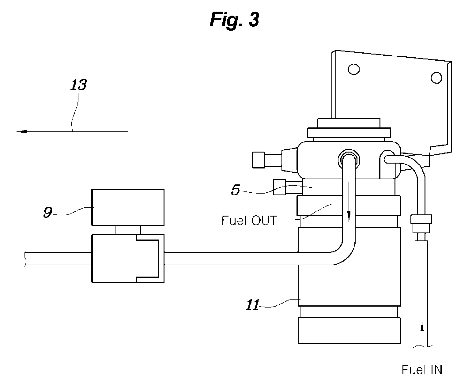 Fuel supply system of vehicle