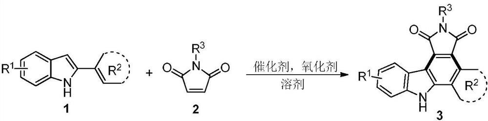 Synthesis method of benzo [a] pyrrolo [3, 4-c] carbazole-1, 3 (2H, 8H)-diketone compound
