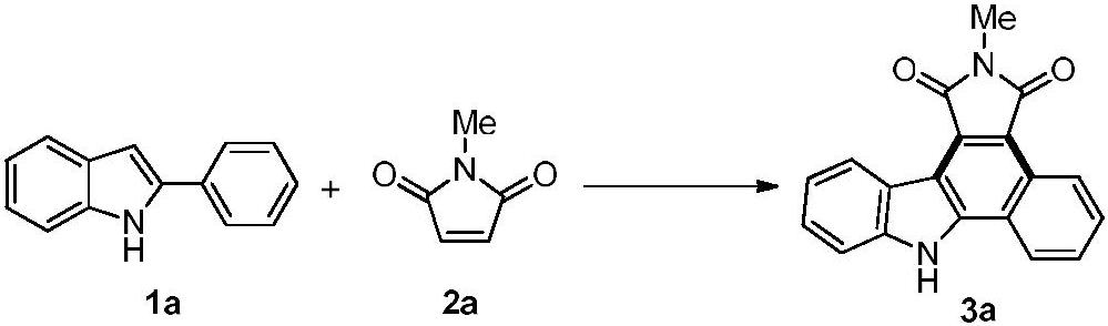 Synthesis method of benzo [a] pyrrolo [3, 4-c] carbazole-1, 3 (2H, 8H)-diketone compound