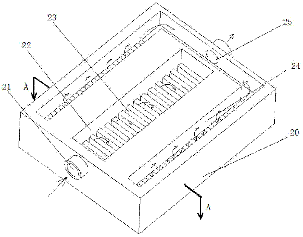 Radiating device of electronic element