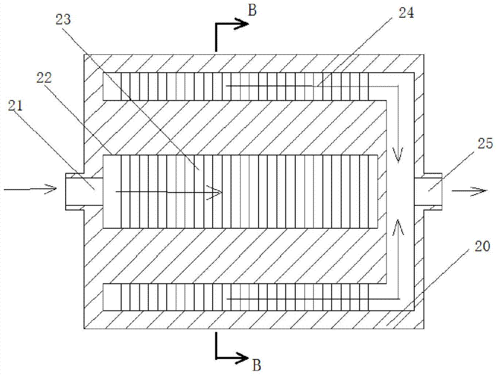 Radiating device of electronic element