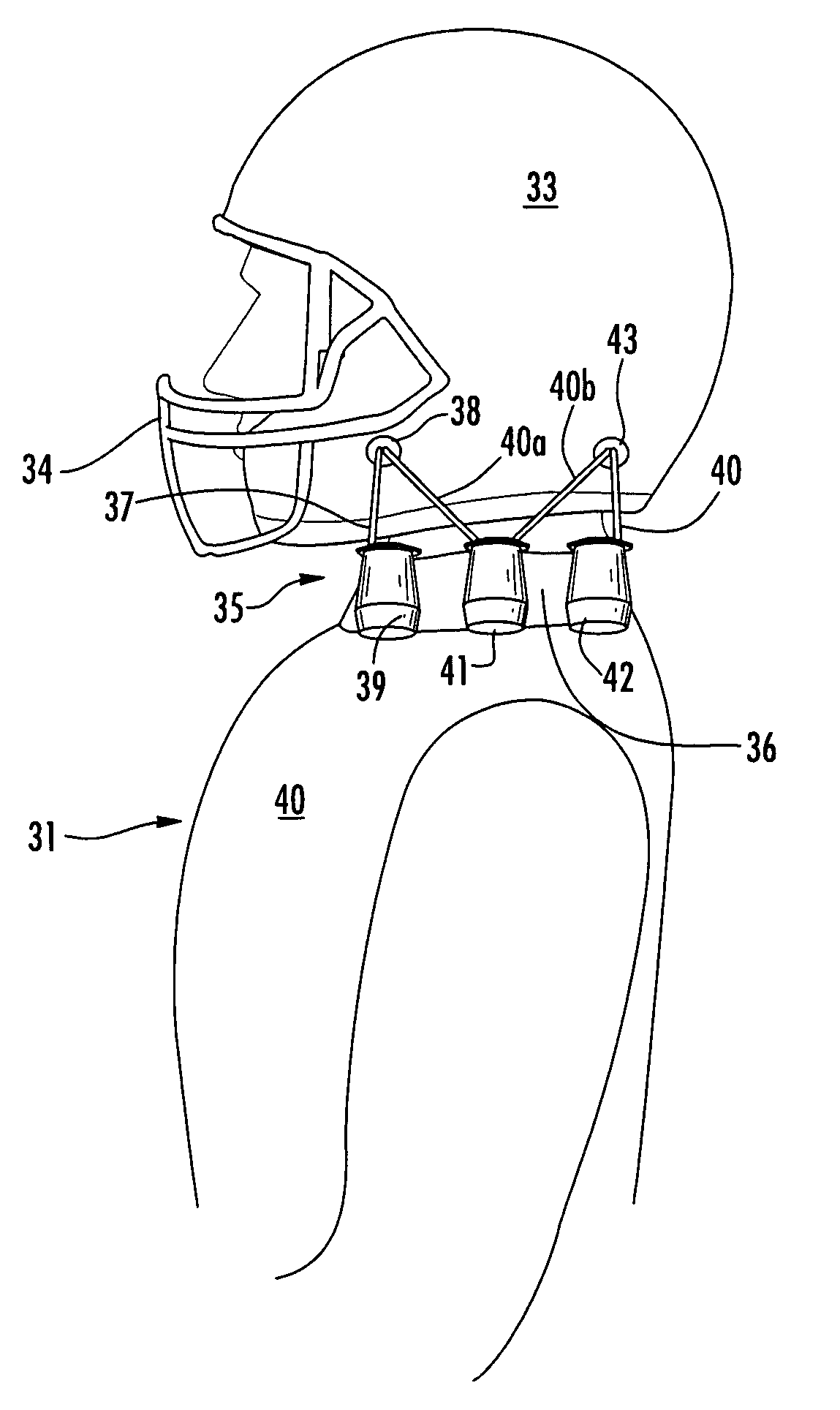 Apparatus for reducing brain and cervical spine injury due to rotational movement