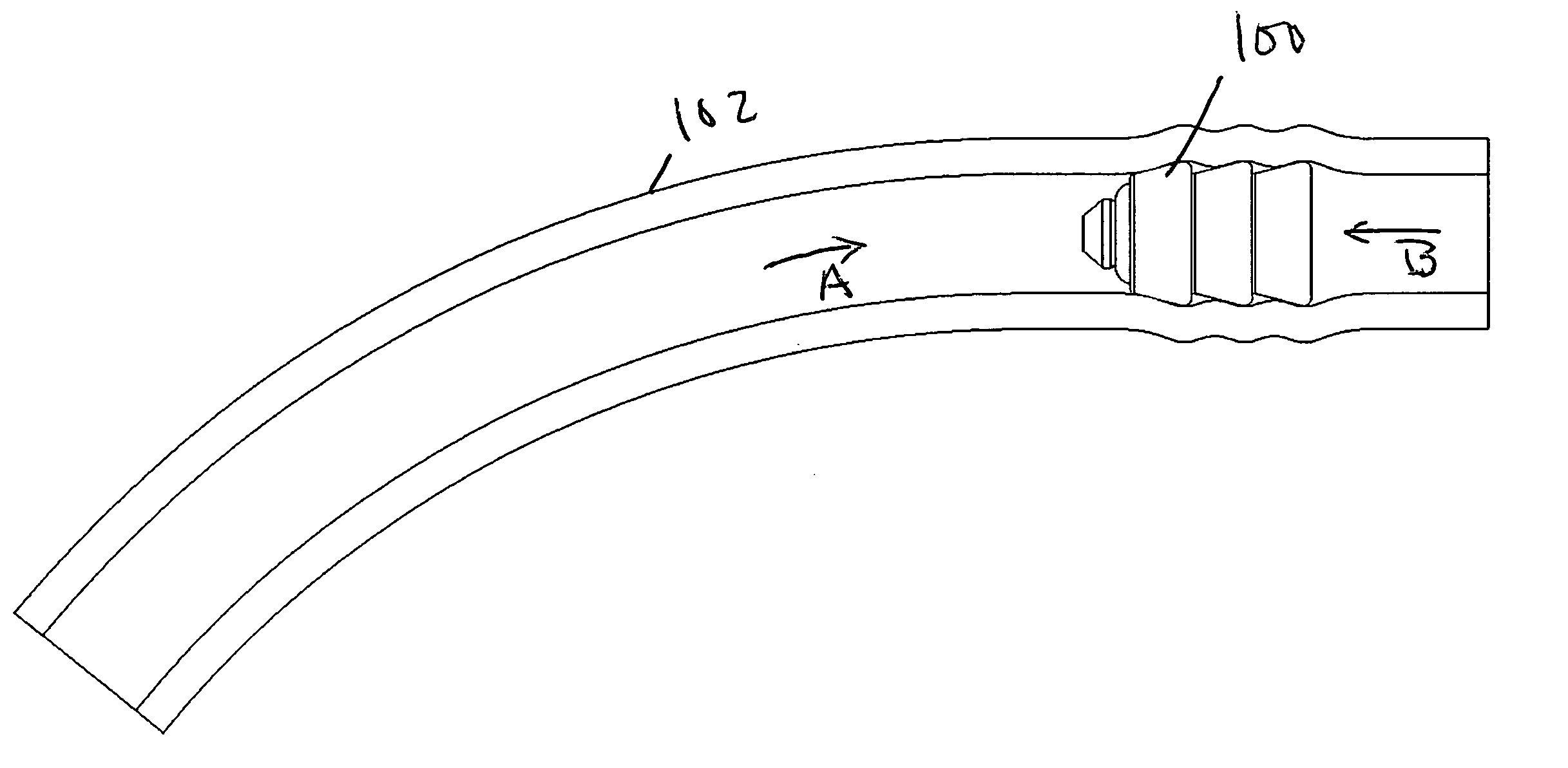 Check valve barbed casing