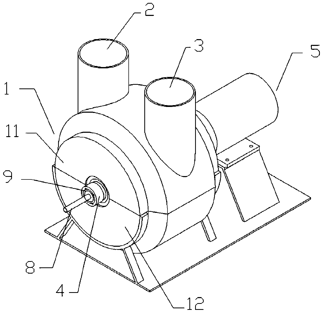 Horizontal rotary multi-disc atomization device