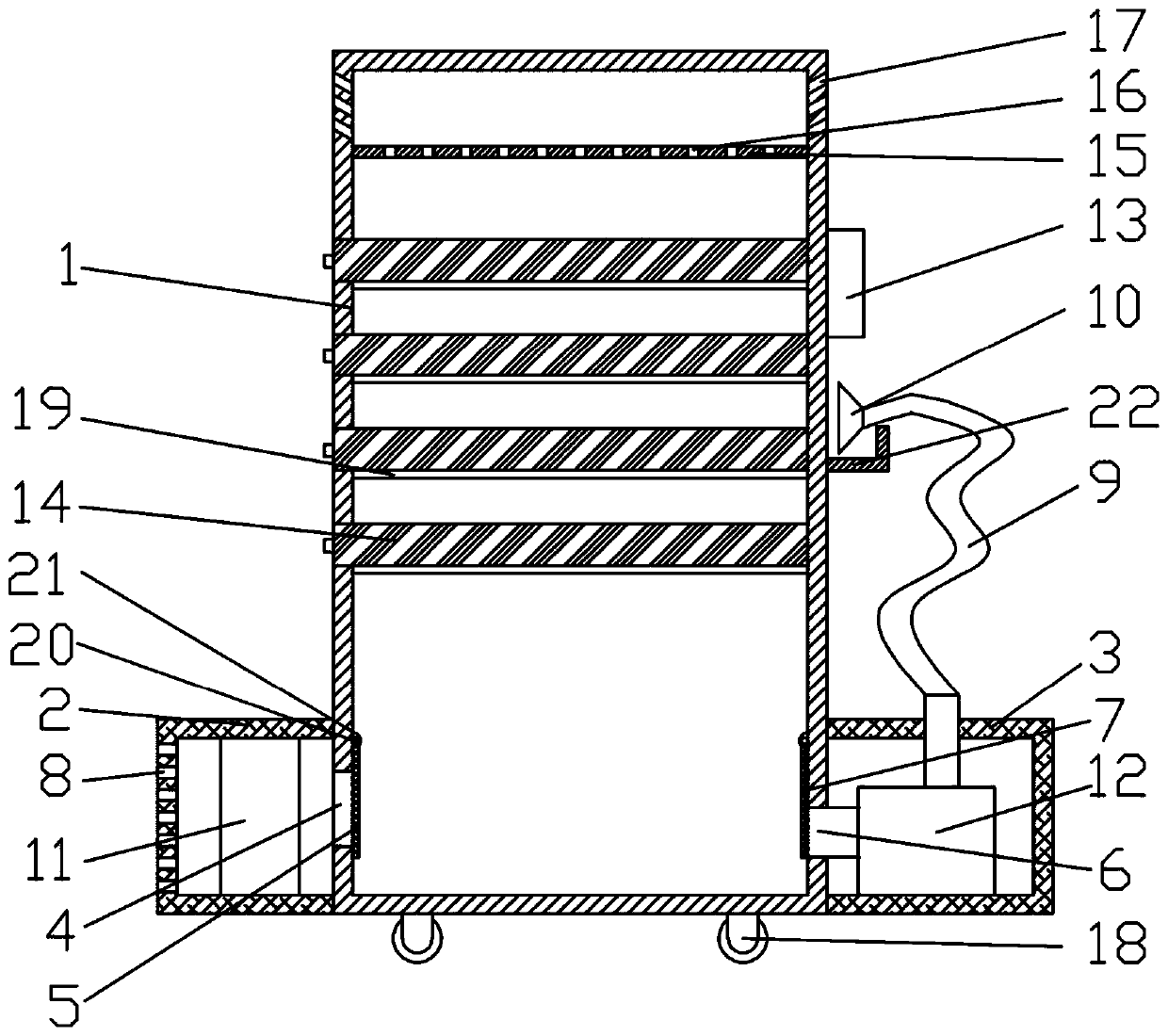 A factory purification ventilation system and its working method