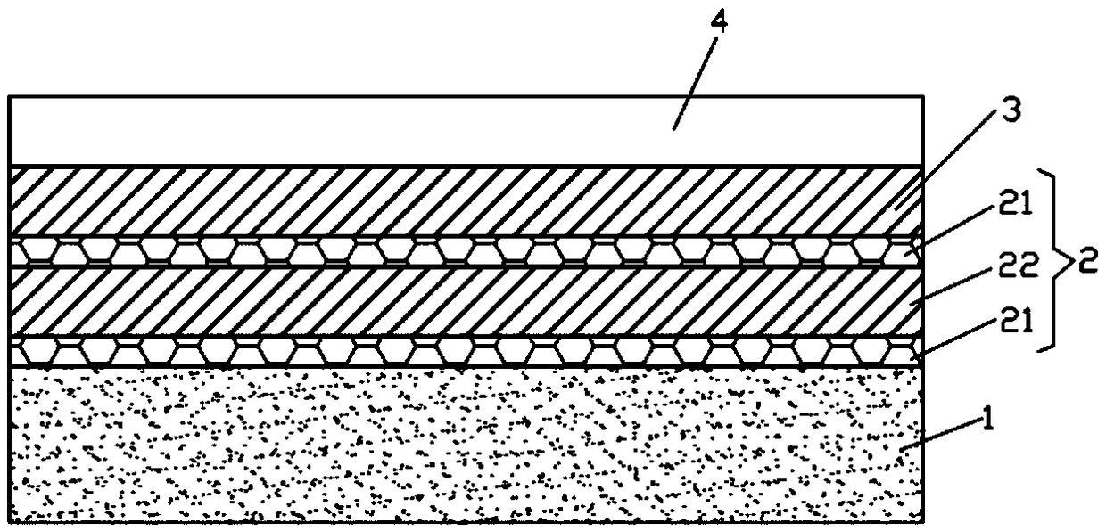 Environment-friendly PVC modified outdoor sports floor, and preparation technology thereof