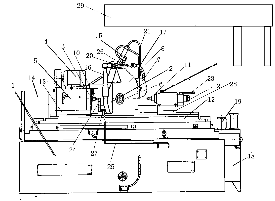 Special automatic grinding machine capable of loading and unloading automatically for crankshaft processing and processing method of special automatic grinding machine